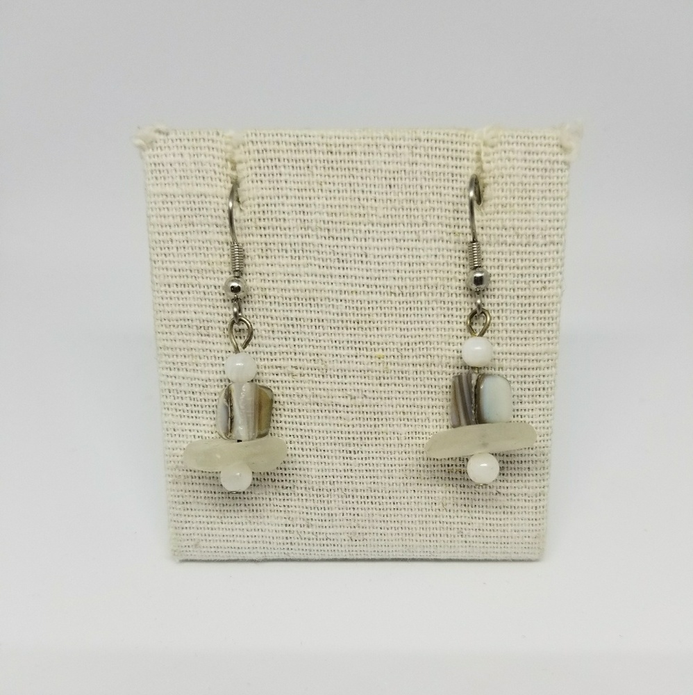 Handmade beach glass earrings